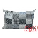 Poszewka z kory rozmiar 40x60 Patchwork szary 3177 KOBI