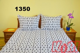 Pościel bawełna 100% rozmiar 140x200 czarne koty 1350w Kobi
