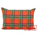 Poszewka bawełniana rozmiar 50x70 czerwona kratka 0880 Kobi