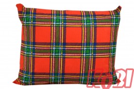 Poszewka bawełniana rozmiar 50x60 czerwona kratka 0880 Kobi