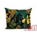 Poszewka bawełniana rozmiar 50x60 monstery zielono złote 3205 KOBI