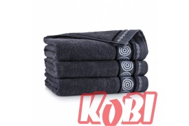 Ręcznik z bawełny egipskiej rozmiar 50x90 RONDO GRAFIT ZWOLTEX