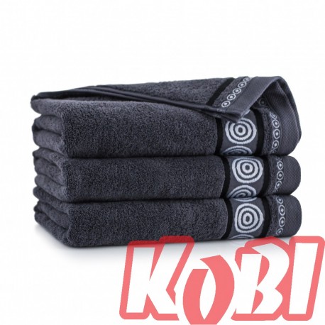 Ręcznik z bawełny egipskiej rozmiar 70x140 RONDO GAFIT ZWOLTEX