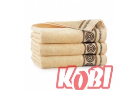 Ręcznik z bawełny egipskiej rozmiar 50x90 RONDO AJERKONIAK ZWOLTEX