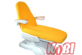 Prześcieradło na fotel kosmetyczny frotte rozmiar 60x190 kolor żółtko (6) KOBI