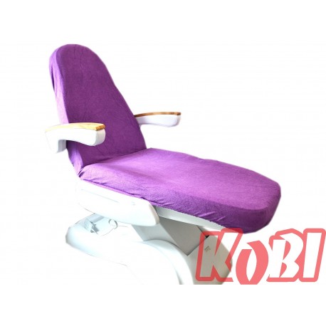 Prześcieradło na fotel kosmetyczny frotte rozmiar 60x190 kolor fiolet (8) KOBI