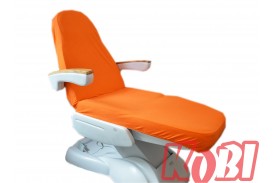 Prześcieradło na fotel kosmetyczny frotte rozmiar 60x190 kolor pomarańczowy (31) KOBI