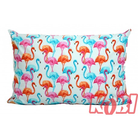 Poszewka bawełniana rozmiar 40x60 flamingi LGBT Kobi