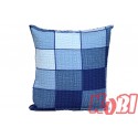 Poszewka z kory rozmiar 40x40 niebieskie piramidy 3046 KOBI
