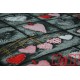 Pościel z kory rozmiar 160x200 czerwone serca KOBI
