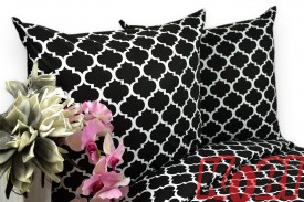 Pościel bawełna 100% rozmiar 160x200 czarny pik 3093 Kobi