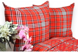 Pościel z kory rozmiar 160x200 burbery red 3362 Kobi