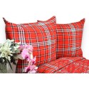 Pościel z kory rozmiar 160x200 burbery red 3362 Kobi