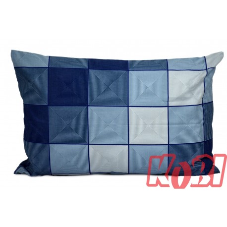Poszewka bawełniana rozmiar 40x60 niebieskie piramidy 3046 Kobi