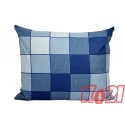 Poszewka bawełniana rozmiar 50x60 niebieskie piramidy 3046 Kobi