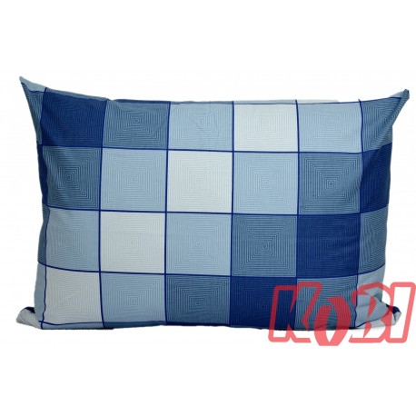 Poszewka bawełniana rozmiar 50x70 niebieskie piramidy 3046 Kobi