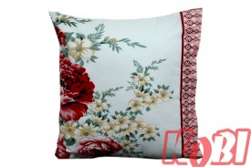 Poszewka bawełniana rozmiar 40x40 Red rose 3298-B Kobi