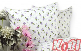 Pościel flanela rozmiar 220x200 bukiety bzu 3449 KOBI