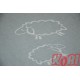 Pościel bawełna 100% rozmiar 140x200 baranki szare 1810 Kobi