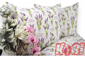 Pościel bawełna 100% rozmiar 160x200 lawenda 2267 Kobi