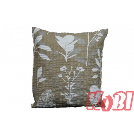 Poszewka z kory rozmiar 40x40 białe liście 3478 Kobi