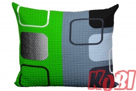 Poszewka z kory rozmiar 50x60 Telewizory zielone 1799-A KOBI