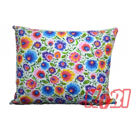Poszewka bawełniana rozmiar 50x60 folk kolorowy 1489 Kobi