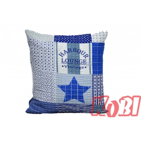 Poszewka z kory rozmiar 40x40 Niebieskie gwiazdki 1488 Kobi