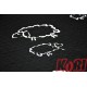 Pościel z kory rozmiar 160x200 Baranki Czarne 0090a Kobi