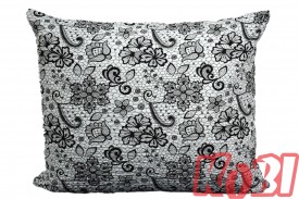 Poszewka z kory rozmiar 50x60 Popielate kwiaty 3482 KOBI