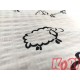 Pościel z kory rozmiar 160x200 Baranki Biało-Czarne 0090 Kobi