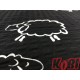 Poszewka z kory baranki biało-czarne (0090) KOBI