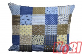 Poszewka z kory rozmiar 50x60 patchwork blue 0696 KOBI