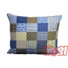 Poszewka z kory rozmiar 50x60 patchwork blue 0696 KOBI