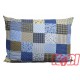 Poszewka z kory rozmiar 50x70 patchwork blue 0696 KOBI