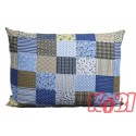 Poszewka z kory rozmiar 50x70 patchwork blue 0696 KOBI