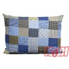 Poszewka z kory rozmiar 50x70 patchwork blue 0696 KOBI