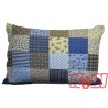 Poszewka z kory rozmiar 40x60 patchwork blue 0696 KOBI