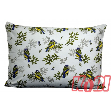 Poszewka bawełniana rozmiar 50x70 Sikorki 3487 Kobi