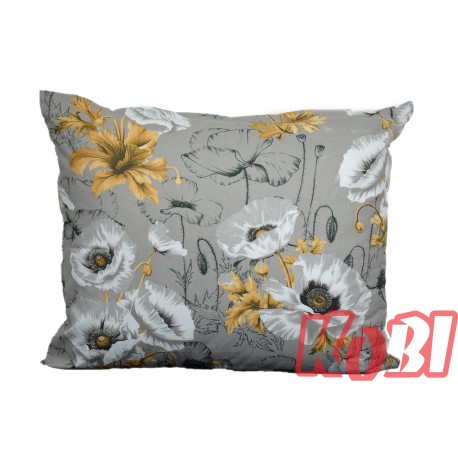 Poszewka bawełniana rozmiar 50x60 Białe maki 3488 Kobi