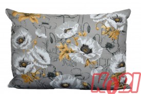 Poszewka bawełniana rozmiar 50x70 Białe maki 3488 Kobi
