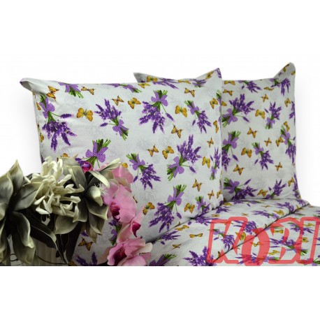 Pościel bawełna 100% rozmiar 180x200 bukiet lawenda 3470 Kobi