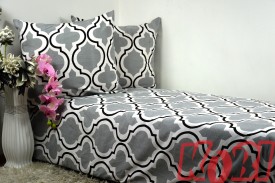 Pościel bawełna 100% rozmiar 140x200 szary pik 3444w Kobi