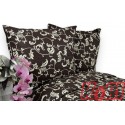 Pościel bawełna 100% rozmiar 140x200 zakazany kwiat brąz 3497w Kobi