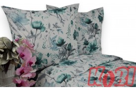 Pościel bawełna 100% rozmiar 140x200 morski kwiat 3498w Kobi