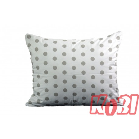 Poszewka bawełniana rozmiar 50x60 Szare kropki 3494 Kobi