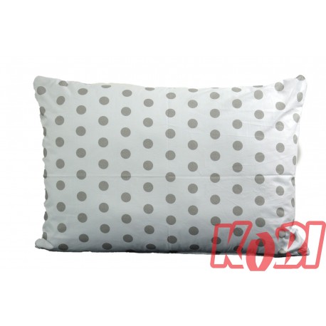 Poszewka bawełniana rozmiar 50x70 Szare kropki 3494 Kobi