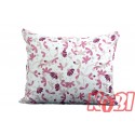 Poszewka bawełniana rozmiar 50x60 malinowe kwiaty 3499 Kobi