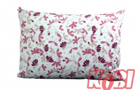 Poszewka bawełniana rozmiar 50x70 malinowe kwiaty 3499 Kobi