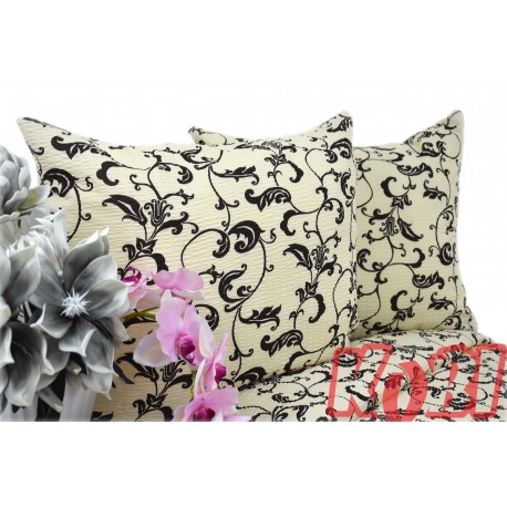 Pościel bawełna 100% rozmiar 160x200 Zakazany kwiat tło ecru 1599 Kobi